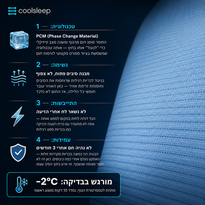 CoolSleep System™- מערכת מלאה ללילות קרירים